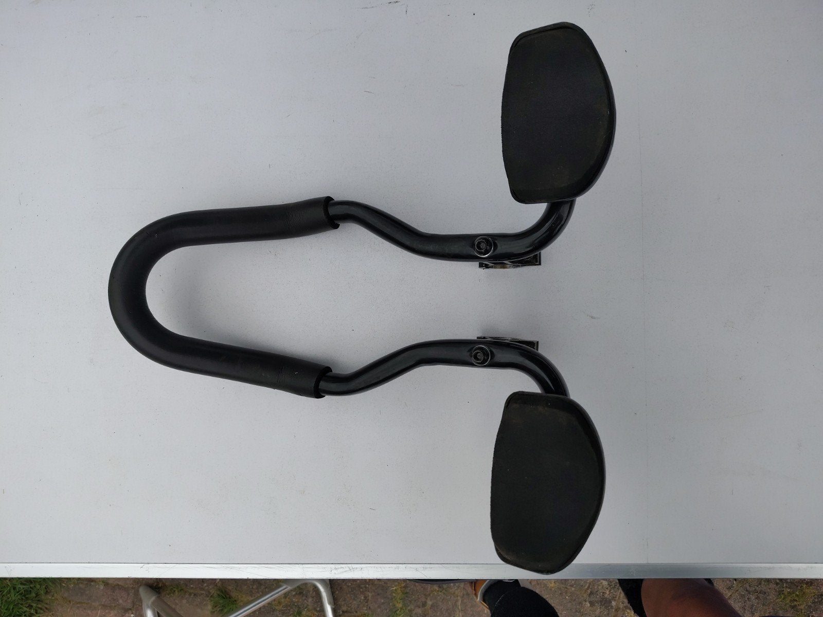 Zwarte Aerobar Opzetstuur voor Racefiets/Tijdritfiets, Gebruikt, Stuur, Racefiets, Ophalen of Verzenden