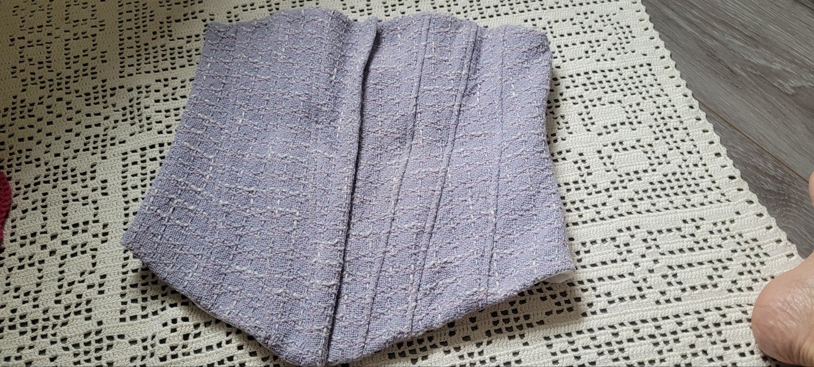 Zara tweed korset top maat S, Zara, Paars, Ophalen of Verzenden, Zo goed als nieuw
