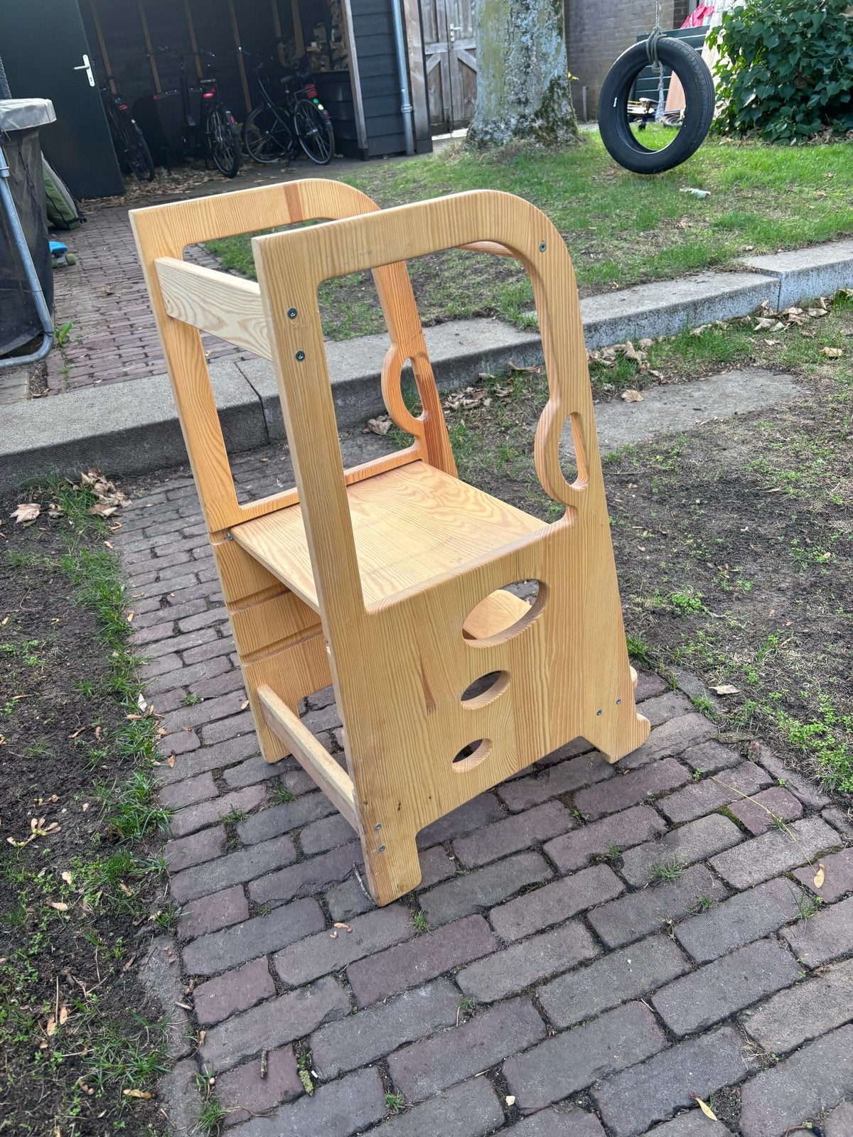 Houten Montessori Leertoren - Step Crumbs, Ophalen, Zo goed als nieuw, Overige typen