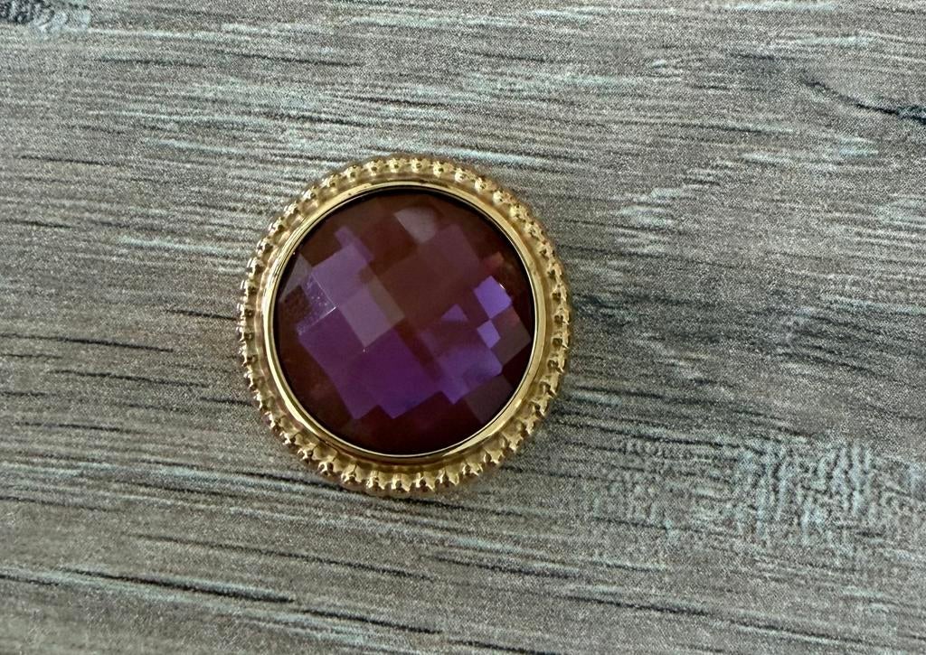Melano Kosmic Bali Facet Steen Litchi, Sieraden, Tassen en Uiterlijk, Ringen, Ophalen of Verzenden, Zo goed als nieuw, 17 tot 18