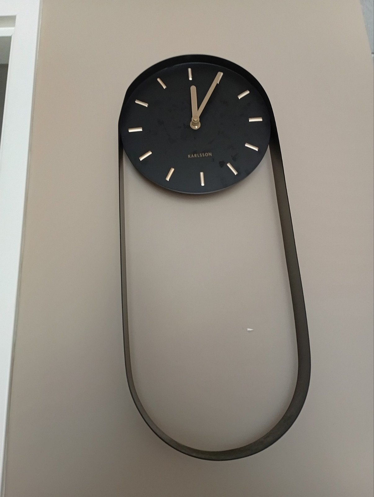Karlsson klok wandklok, Huis en Inrichting, Woonaccessoires | Klokken, Ophalen, Gebruikt, Wandklok