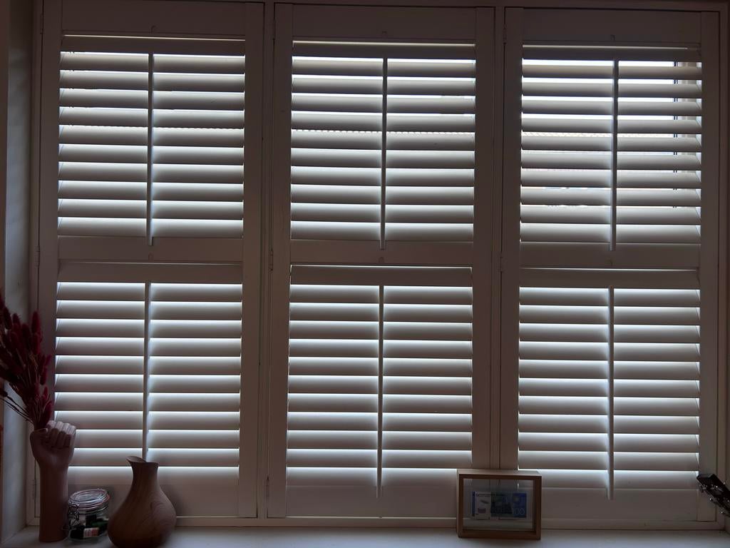 Witte Shutters - Stijlvolle Raamdecoratie - Amsterdam Noord, Gebruikt, 200 cm of meer, Wit, 150 tot 200 cm