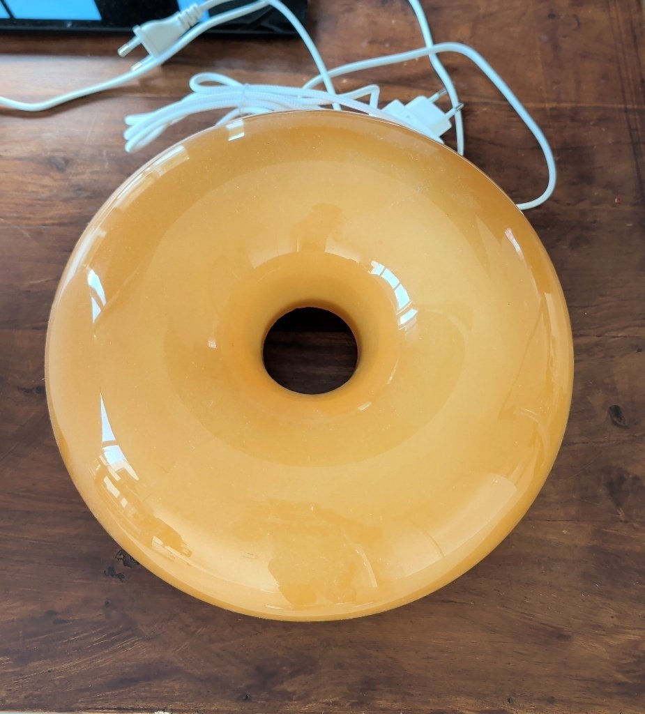 IKEA VARMBLIXT donutlamp oranje glas Sabine Marcelis, Ophalen, Gebruikt, Oranje, Inclusief lichtbron