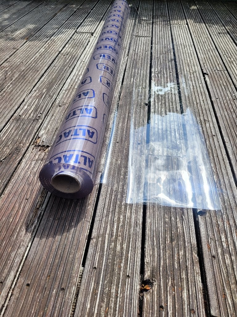 Transparante PVC-folie, 1 mm dik, Ophalen, Nieuw, 5 tot 10 m², Folie