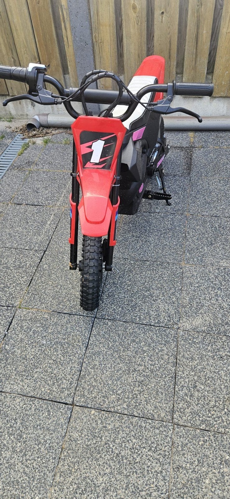 Elektrische Crossmotor 24V - Rood/Zwart - 250W - Tot 22 km/u, Fietsen en Brommers, Minibikes, Midibikes en Pitbikes, Ophalen, Overige typen