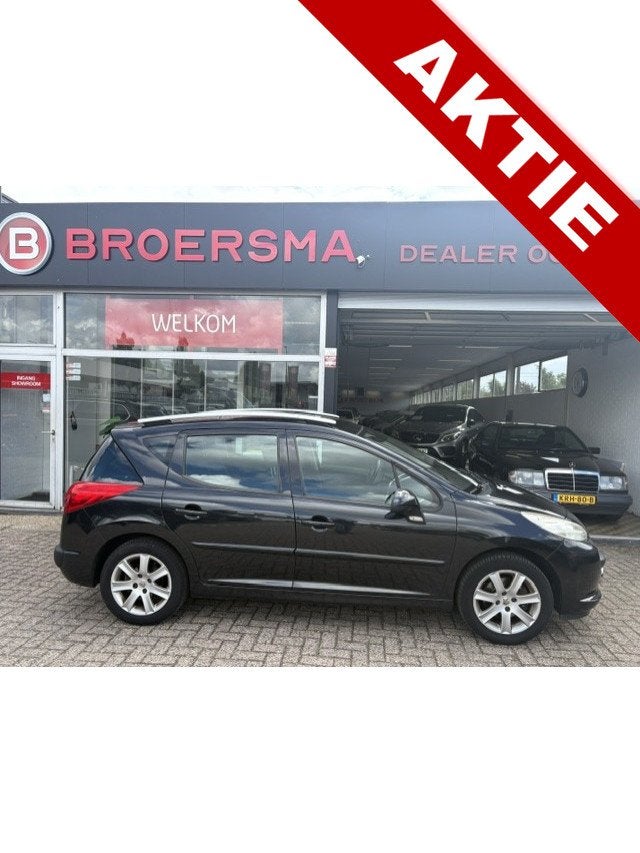 Peugeot 207 SW 1.6 VTi XS Première NIEUWE APK * (bj 2007), Auto's, Peugeot, Voorwielaandrijving, Gebruikt, 4 cilinders, Zwart