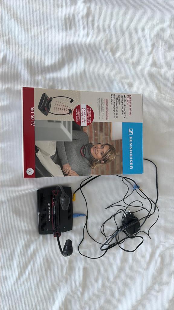 Sennheiser SET 50 TV Draadloze Infrarood TV Hoofdtelefoon, Audio, Tv en Foto, Koptelefoons, Ophalen, Gebruikt, Sennheiser, Op oor (supra aural)