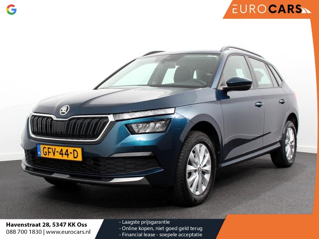 Skoda Kamiq 1.0 TSI 110pk DSG Dynamic Navigatie Apple Carpla, Auto's, Skoda, Stoelverwarming, Stof, Gebruikt, Euro 6