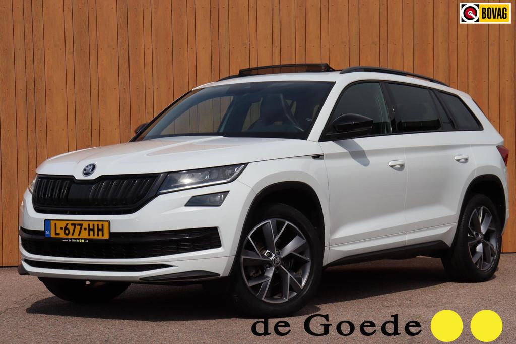 Skoda Kodiaq 1.5 TSI Sportline Business orgNL schuifdak trek, 12 maanden, 4 cilinders, Wit, Origineel Nederlands