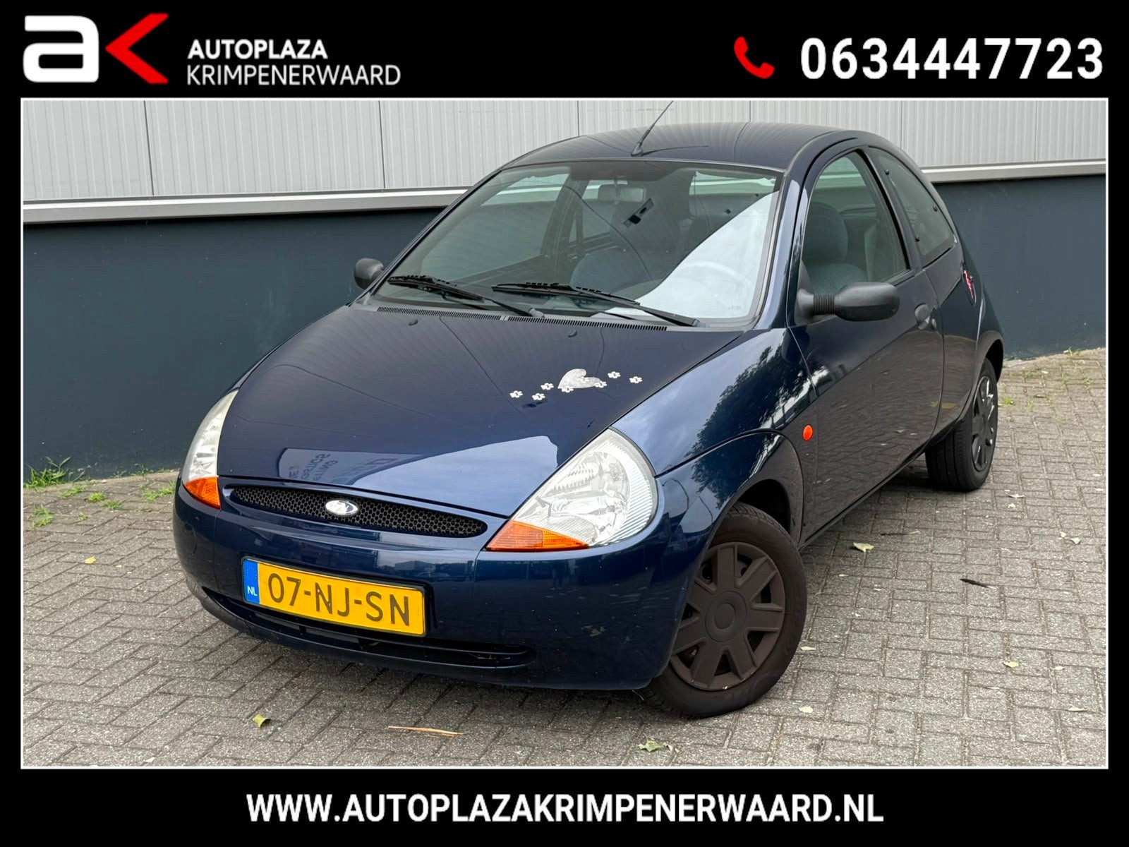 Ford Ka 1.3 Trend Airco Elektrische Ramen Nieuwe Apk, Auto's, Ford, Voorwielaandrijving, 1299 cc, Stof, Gebruikt