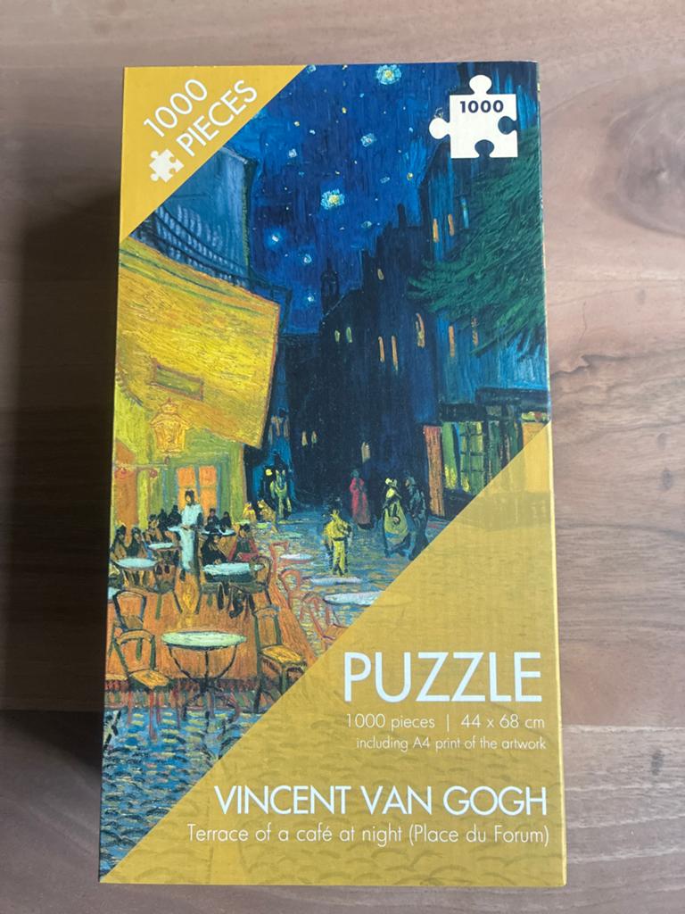 Vincent van Gogh Terras Puzzel 1000 Stukjes, Ophalen of Verzenden, Zo goed als nieuw