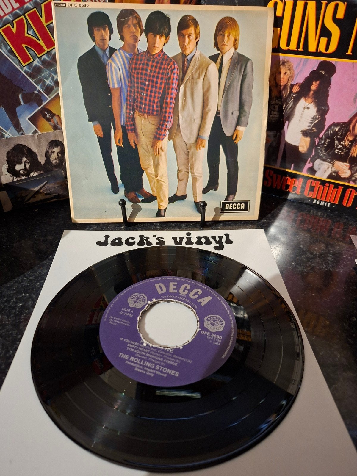 The Rolling Stones -  five by five    e.p.   1964, Originele persing, Ophalen of Verzenden, Gebruikt, 7 inch