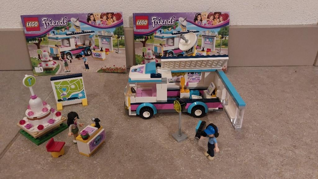 Lego Friends Heartlake satellietwagen 41056, Ophalen of Verzenden, Zo goed als nieuw, Complete set, Lego
