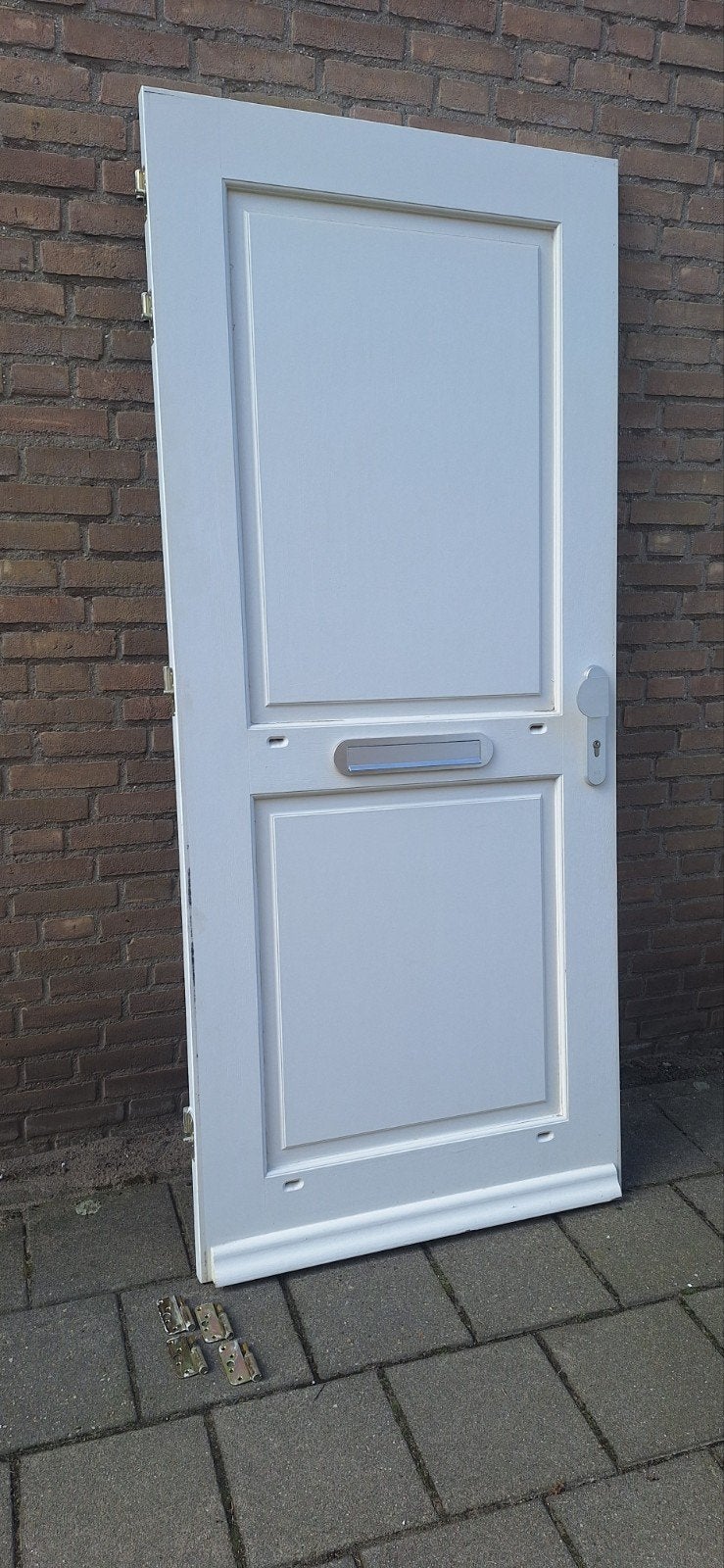 complete voordeur, Ophalen, 80 tot 100 cm, 200 tot 215 cm, Hout