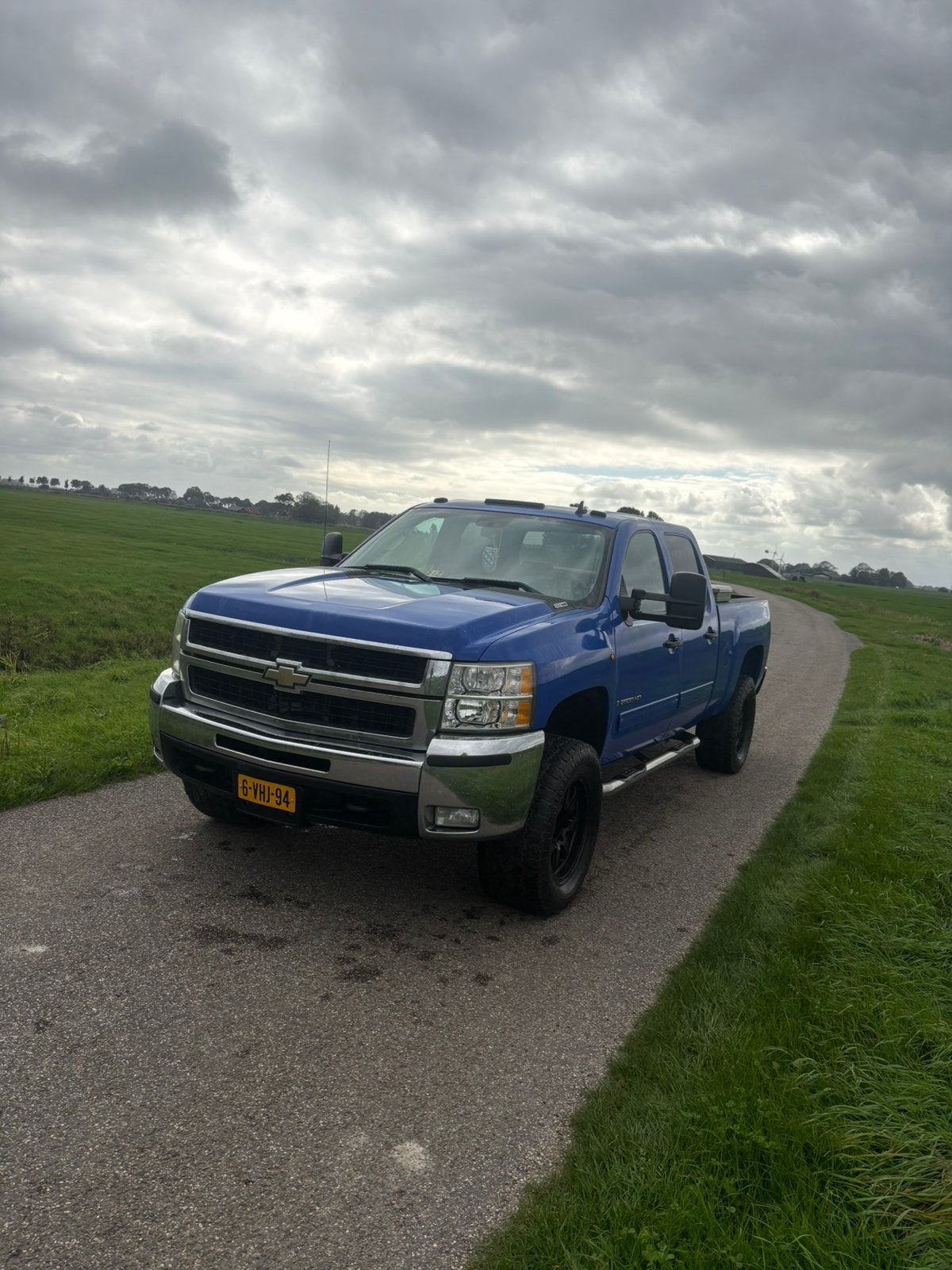 Chevrolet silverado 2500hd, Auto's, Automaat, Stof, Chevrolet, Blauw