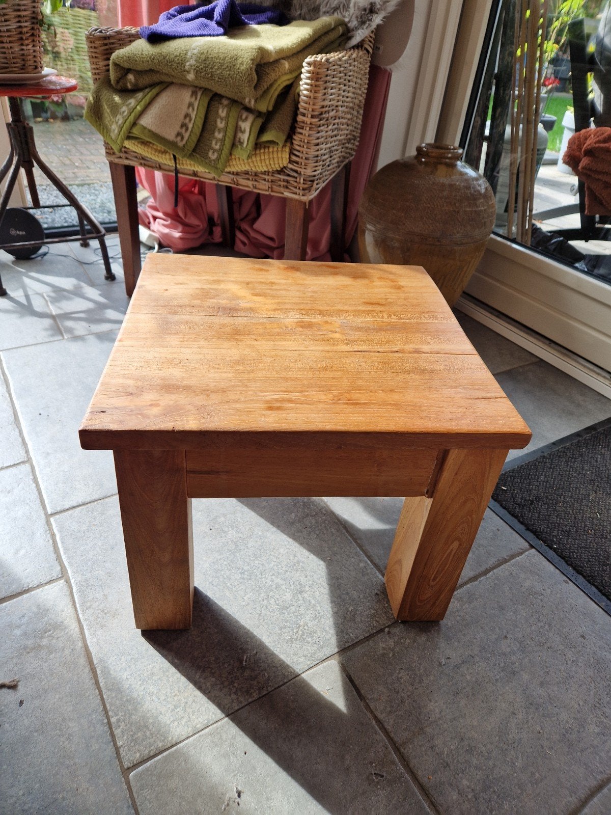 Houten salon/bijzettafel, Ophalen, Minder dan 50 cm, Gebruikt, Minder dan 50 cm