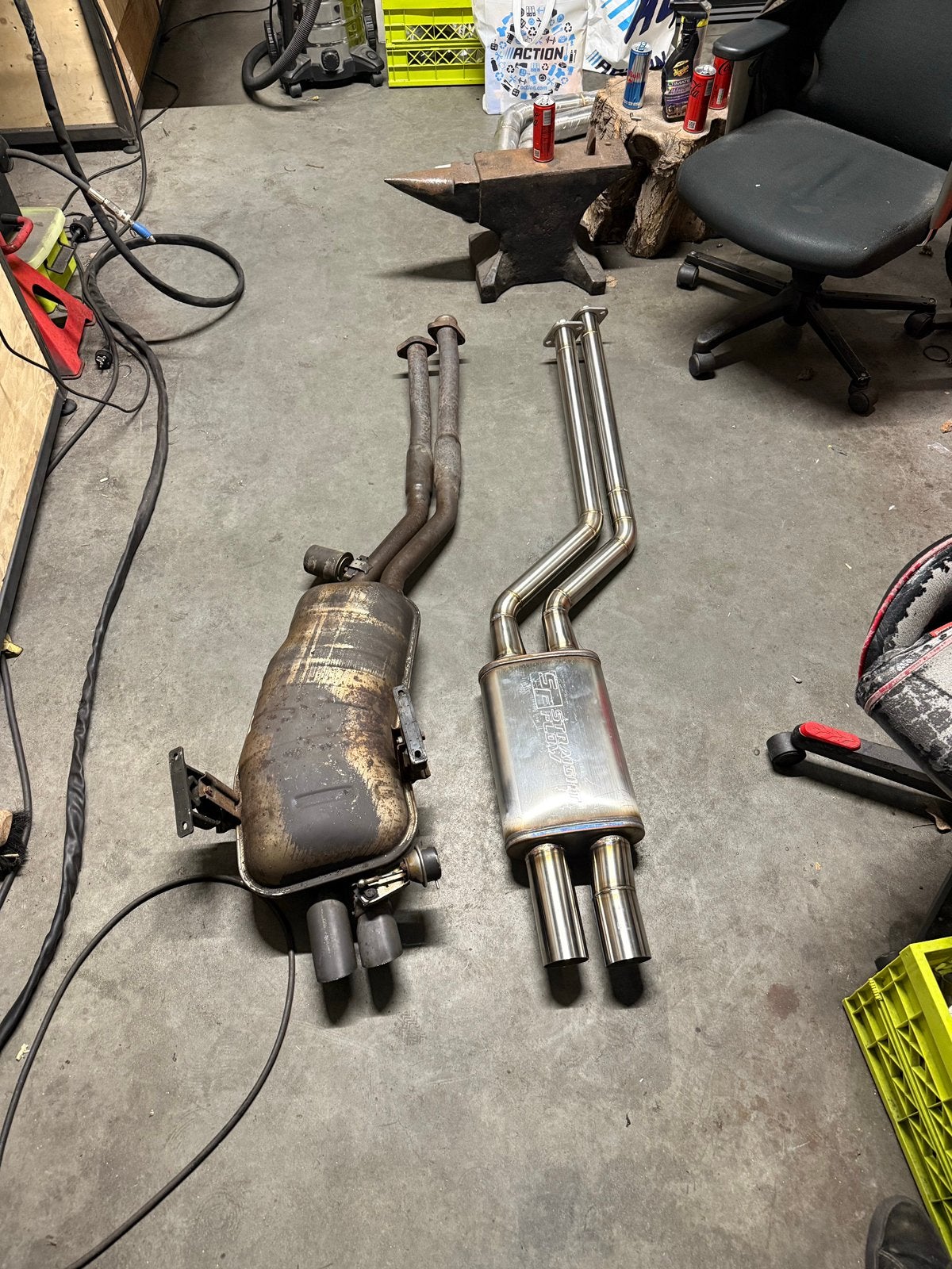 BMW E36 einddemper uitlaat RVS 325i / 328i plug & play, Ophalen, Gebruikt, BMW