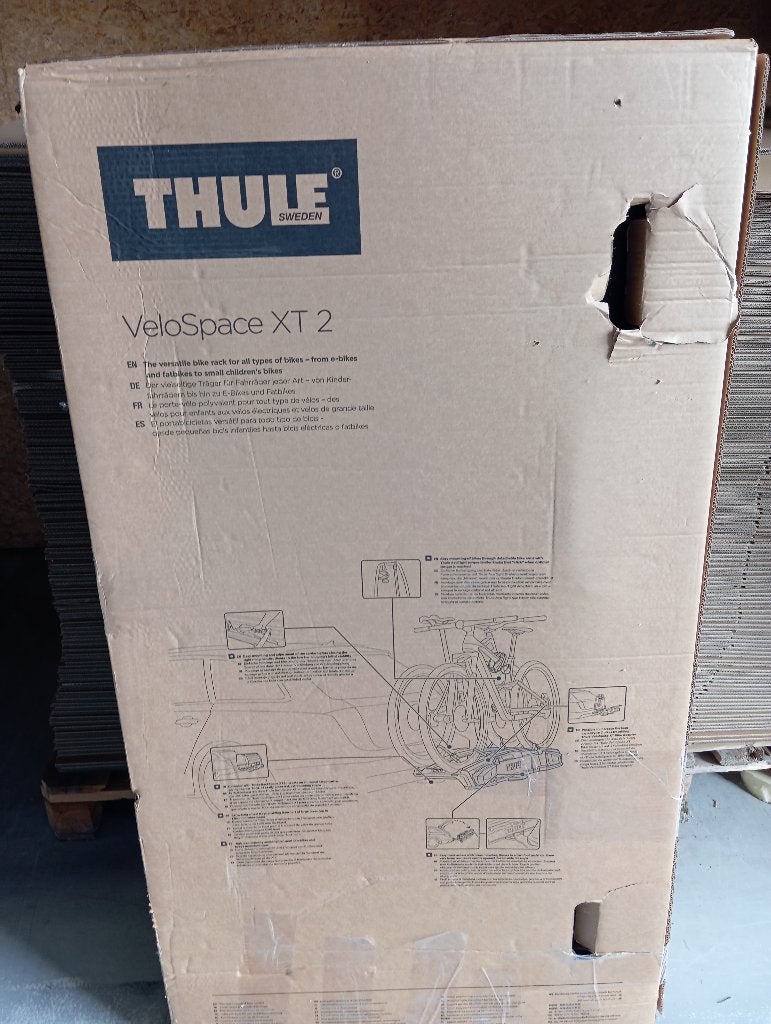 Thule VeloSpace XT 2 Trekhaakdrager - Nieuw in doos, Auto diversen, Verzenden, Nieuw, Brede banden, 2 fietsen