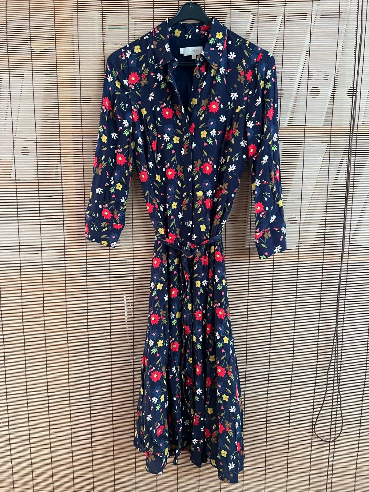 Hobbs London Bloemenjurk - Maat 34 (XS), Kleding | Dames, Blauw, Ophalen of Verzenden, Zo goed als nieuw, Maat 34 (XS) of kleiner