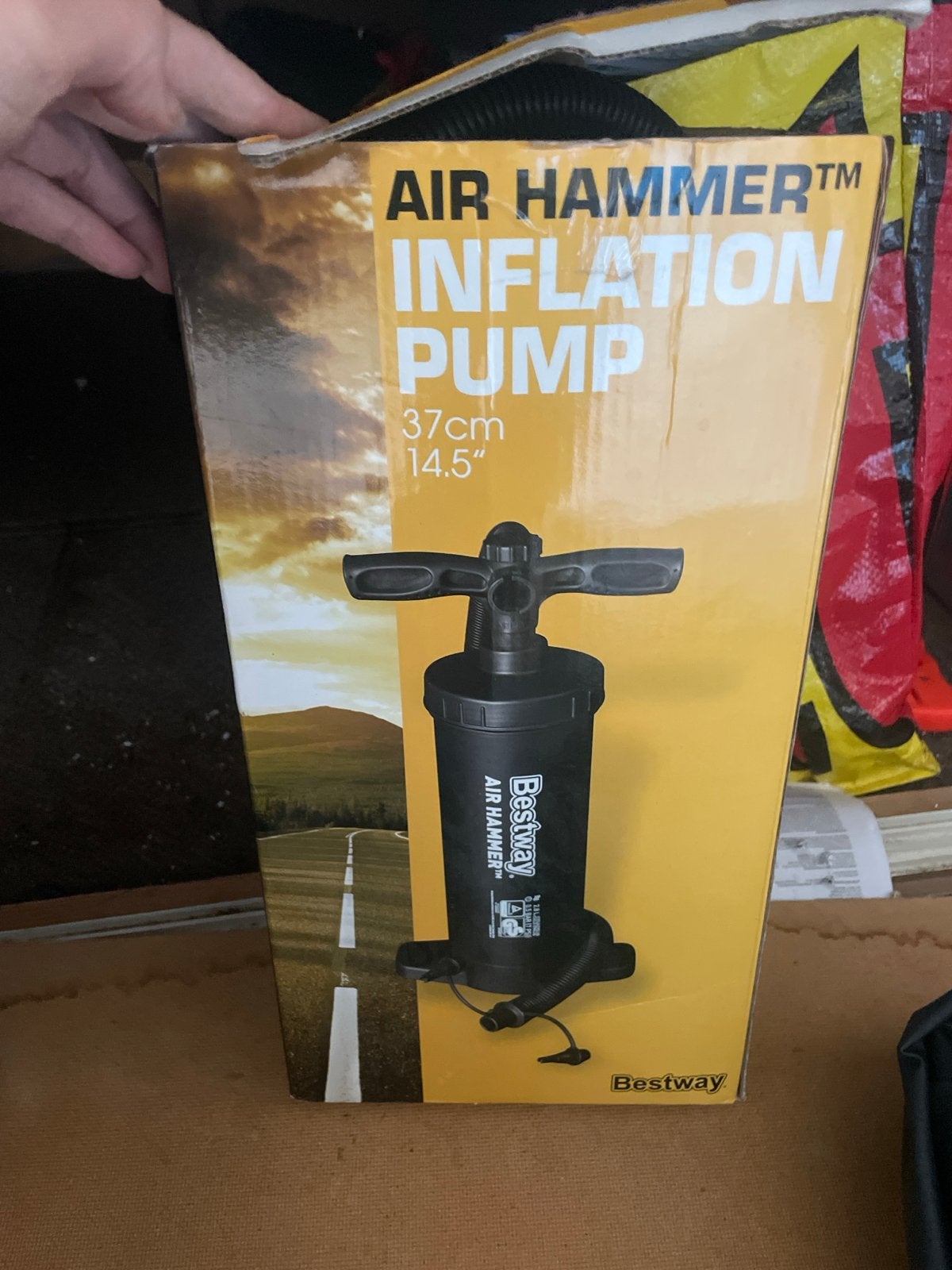 Bestway Air Hammer Opblaaspomp 37cm, Ophalen of Verzenden, Gebruikt, Handmatig
