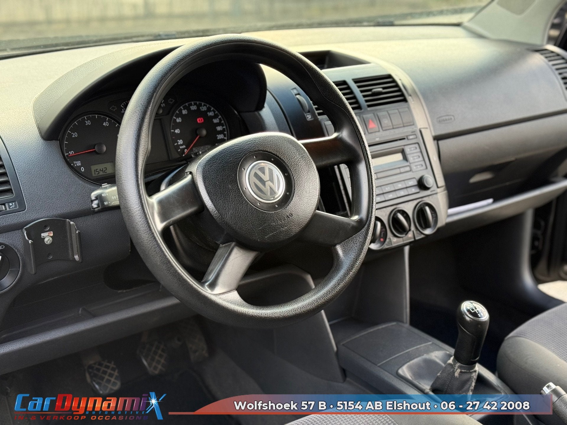 Volkswagen Polo 1.2-12V Comfortline | Airco | Nwe Motor | Cr, 1198 cc, Zwart, Origineel Nederlands, Bedrijf