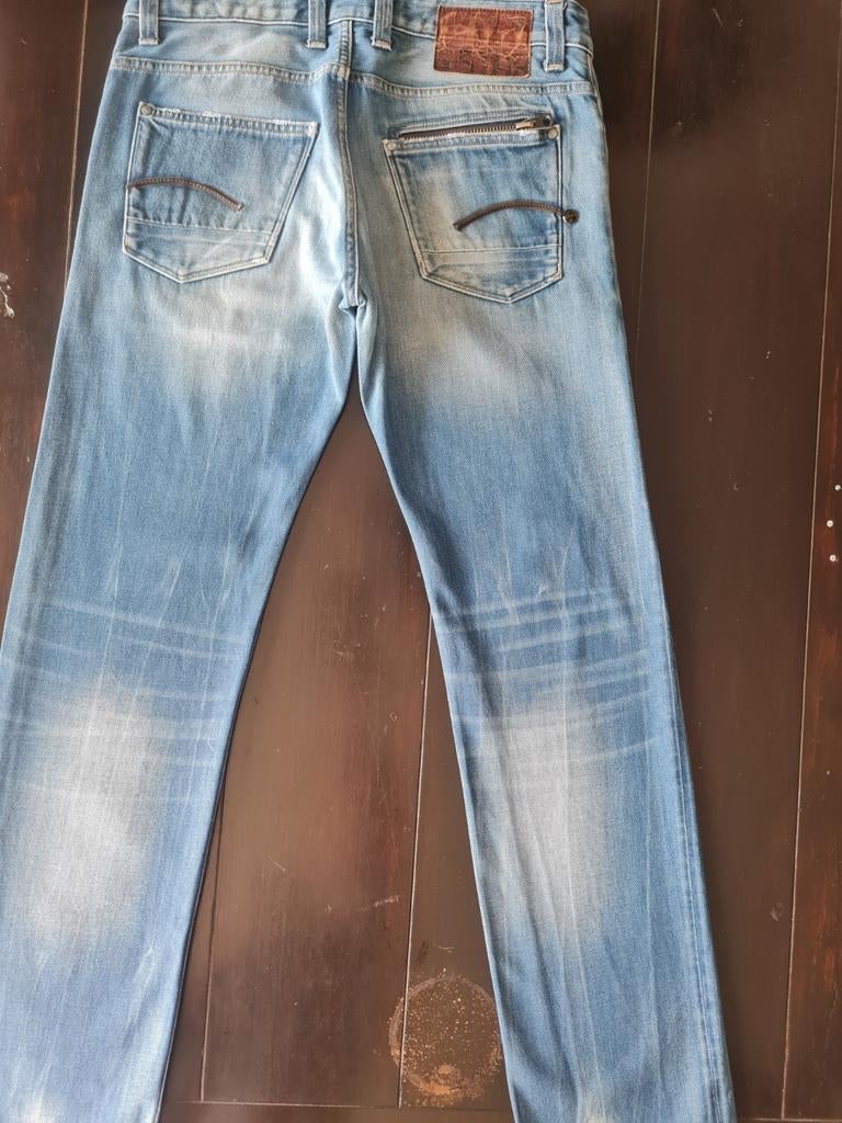 CLASSIC VINTAGE G STAR RAW ATTACC LOW STRAIGHT JEANS 31/34!!, G-Star Raw, Blauw, W32 (confectie 46) of kleiner, Ophalen of Verzenden