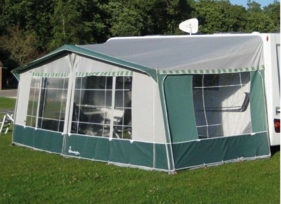 Isabella Buckingham Voortent - A-maat 875, Groen, Caravans en Kamperen, Ophalen