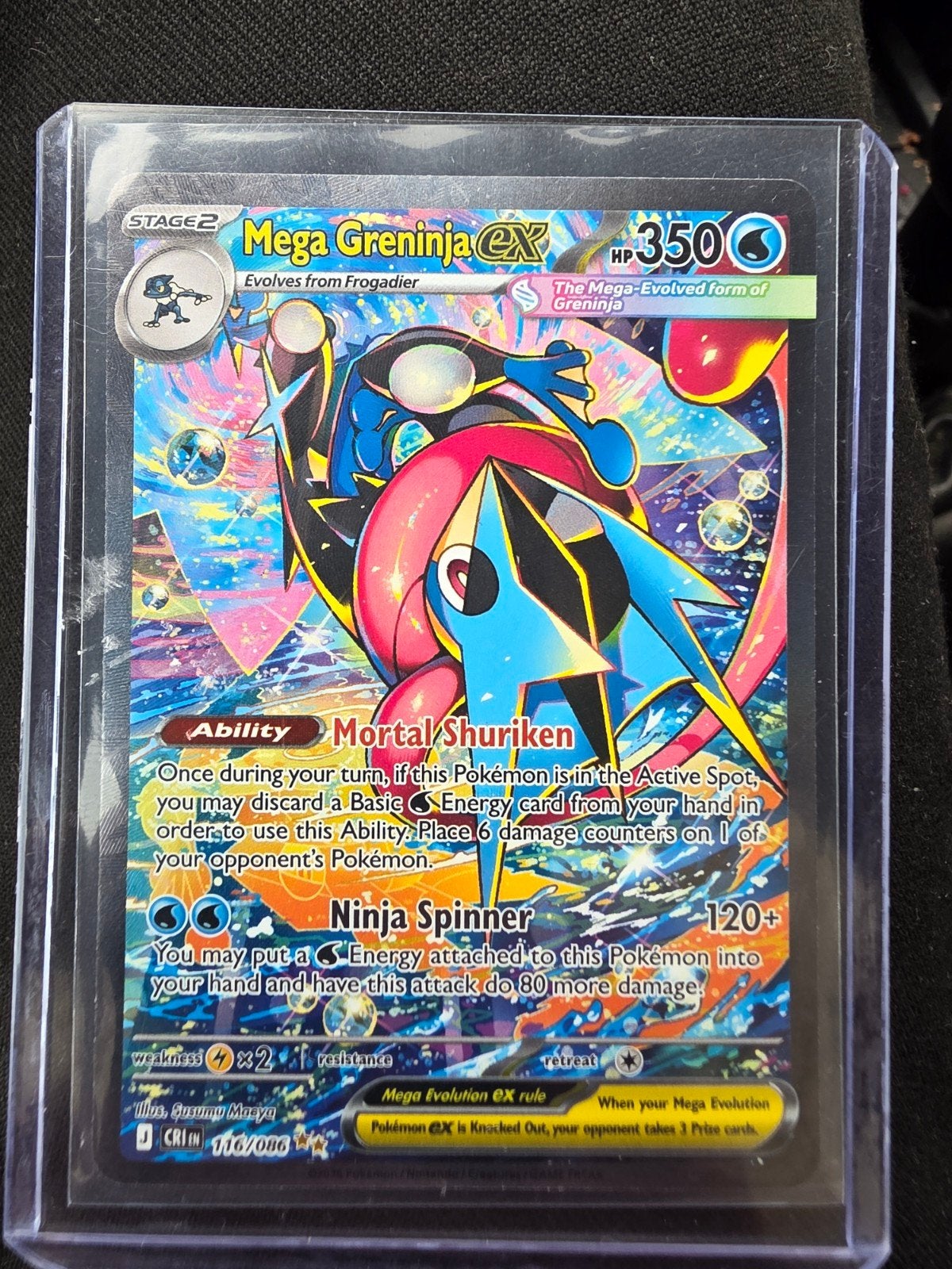 Mega Greninja Ex, Ophalen of Verzenden, Nieuw, Losse kaart