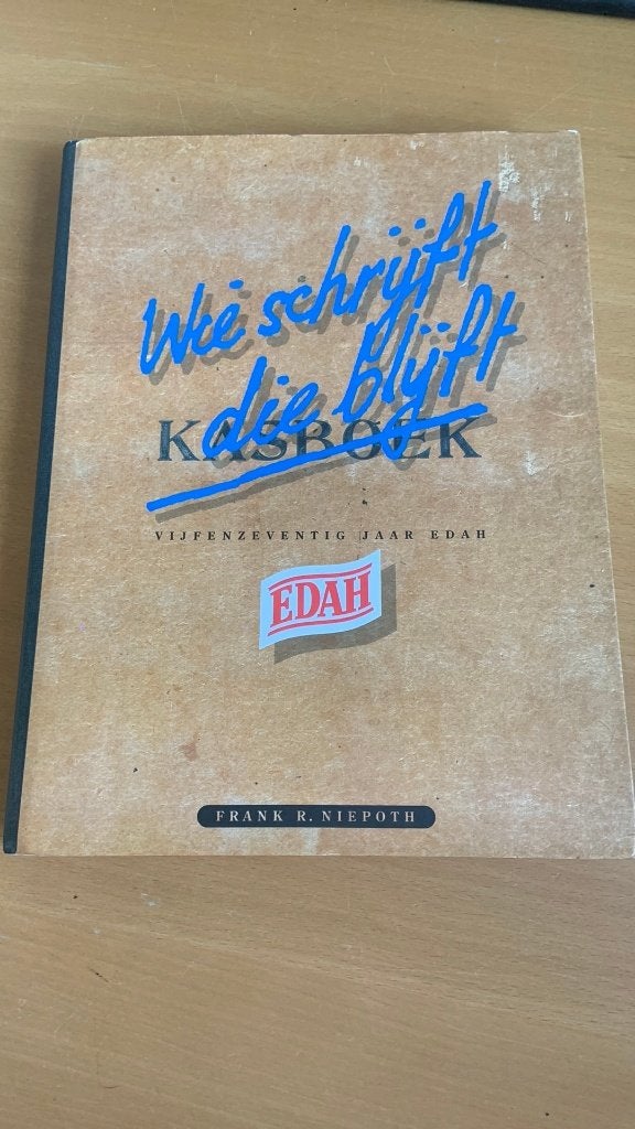 Wie schrijft die blijft vijfenzeventig jaar edah, Ophalen of Verzenden