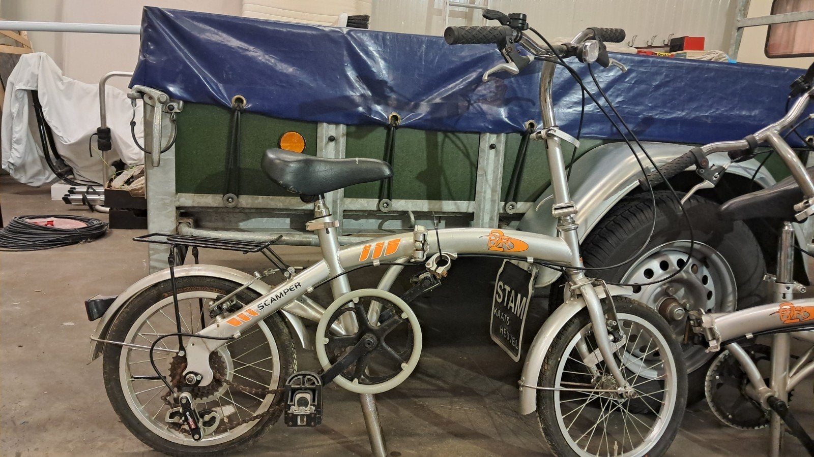 Opvouwbare fiets - Ideaal voor woon-werkverkeer of camping, Ophalen, Gebruikt, 20 inch of meer, Versnellingen