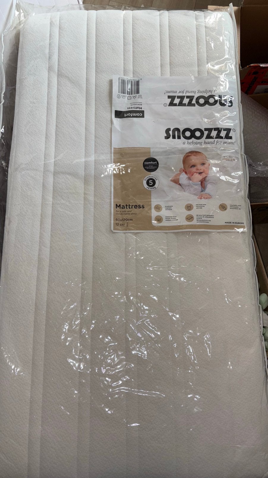 Snoozzz Comfort baby matras 60x120, Ophalen, Zo goed als nieuw, Overige typen
