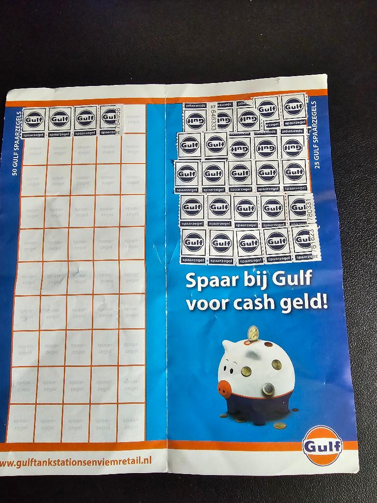Spaarkaart Gulf, Overige supermarkten, Ophalen