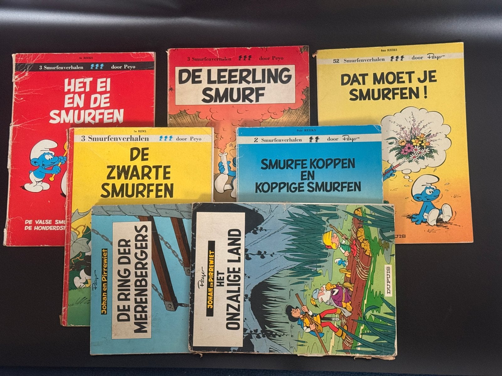 Smurfen en Johan en Pirrewiet stripboeken collectie, Boeken, Meerdere stripboeken, Ophalen of Verzenden, Gelezen