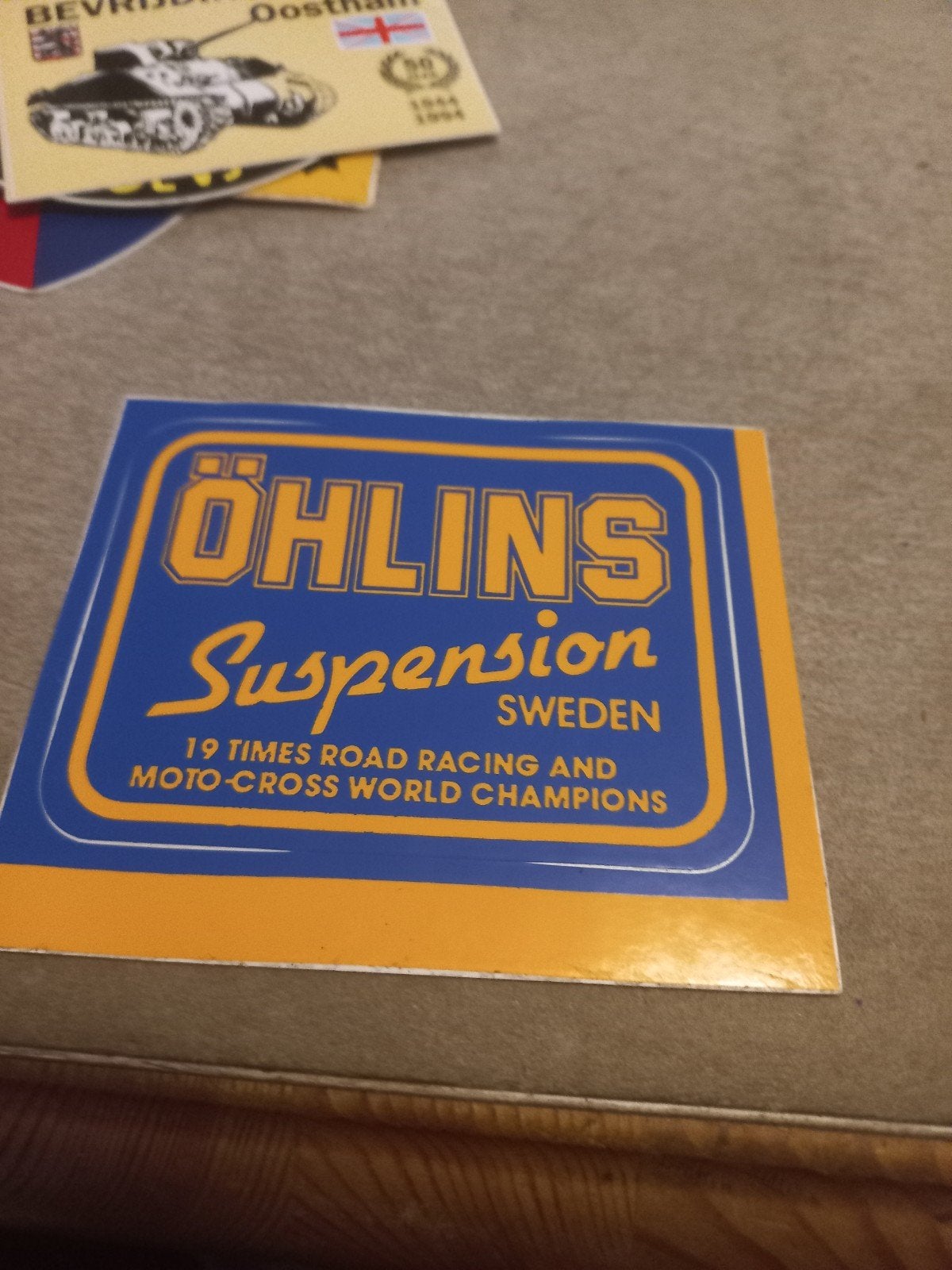 Öhlins Suspension Sticker - Road Racing & Moto-Cross, Ophalen of Verzenden