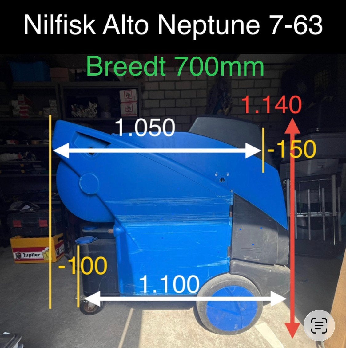 Nilfisk Alto Neptune 7-63 van 2006 / BIEDEN VANAF € 1.900,-, Ophalen of Verzenden, Gebruikt, Elektrisch, Met regelbare waterdruk