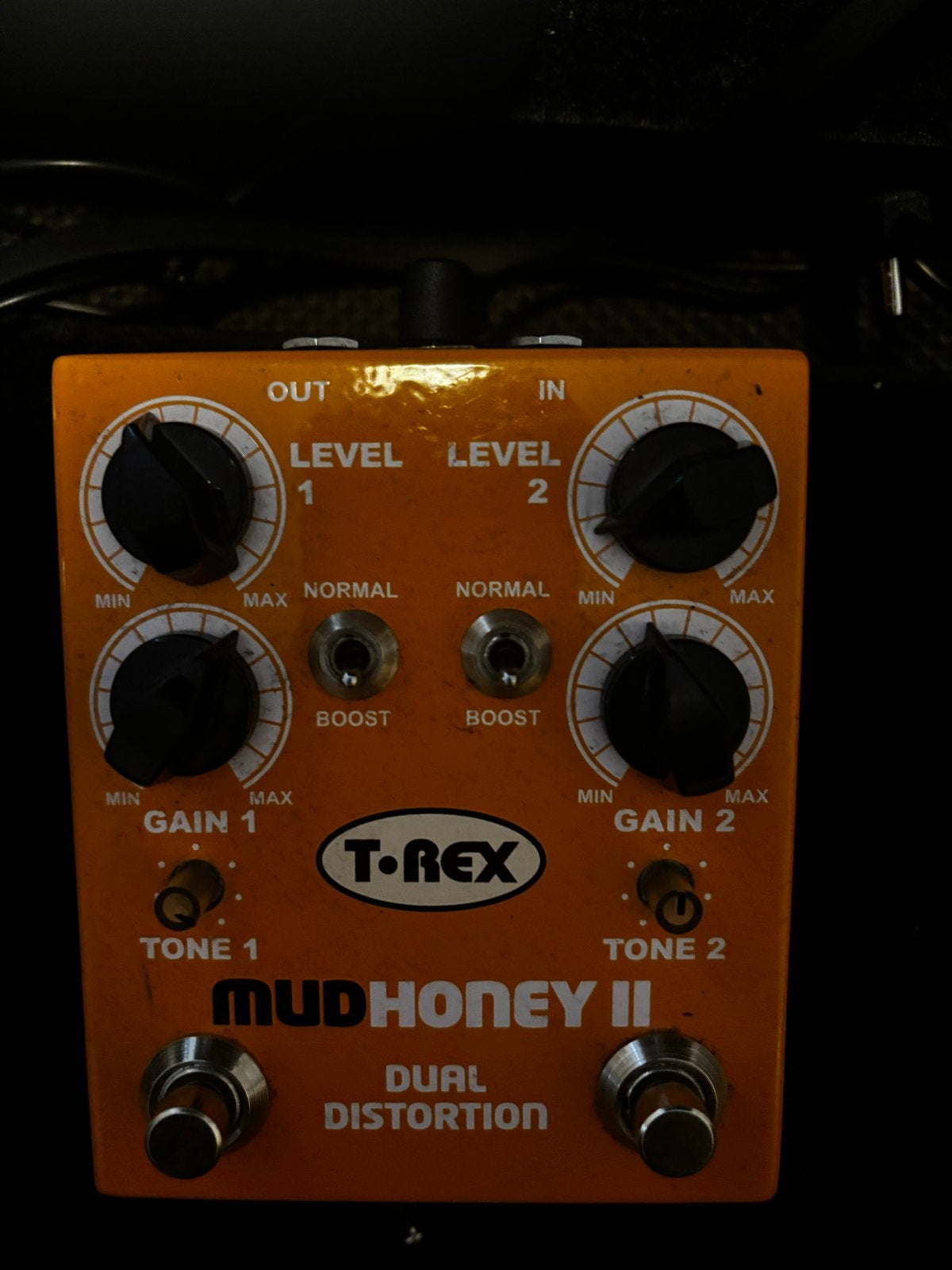 T-Rex Mudhoney II Dual Distortion gitaarpedaal, Ophalen of Verzenden, Gebruikt, Distortion, Overdrive of Fuzz