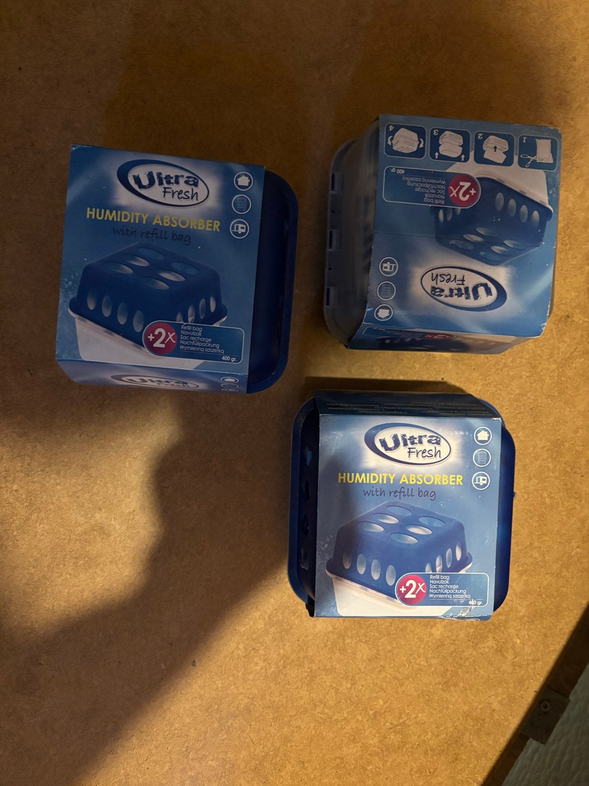 3x Ultra Fresh Vochtvreter met Navulzak, Ophalen, Nieuw
