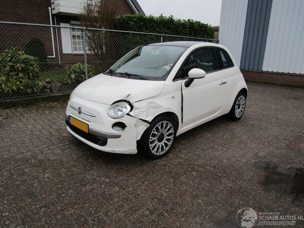 Fiat 500 Twin Air Navi Airco (bj 2011), Webaccessibility@stellantis.com, Overige carrosserieën, Stellantis N.V., Wit