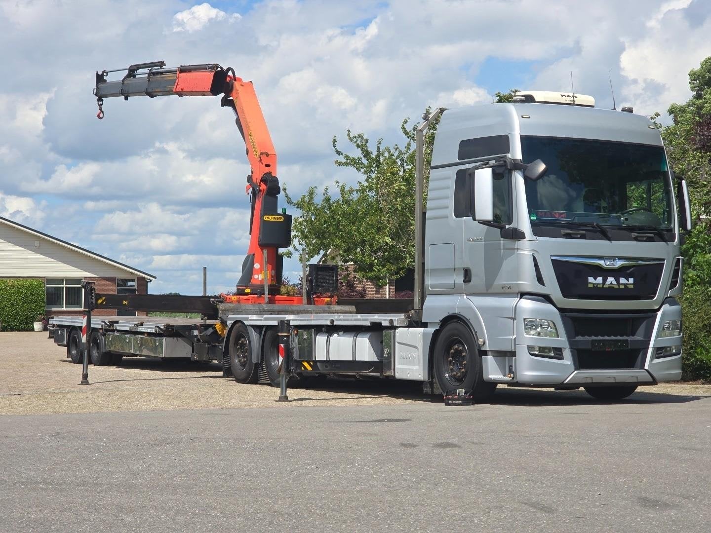MAN TGX 26.400 KRAANWAGEN 34002 34tm PALFINGER!EURO6! DK1234, Auto's, Vrachtwagens, Automaat, Euro 6, Multifunctioneel stuurwiel