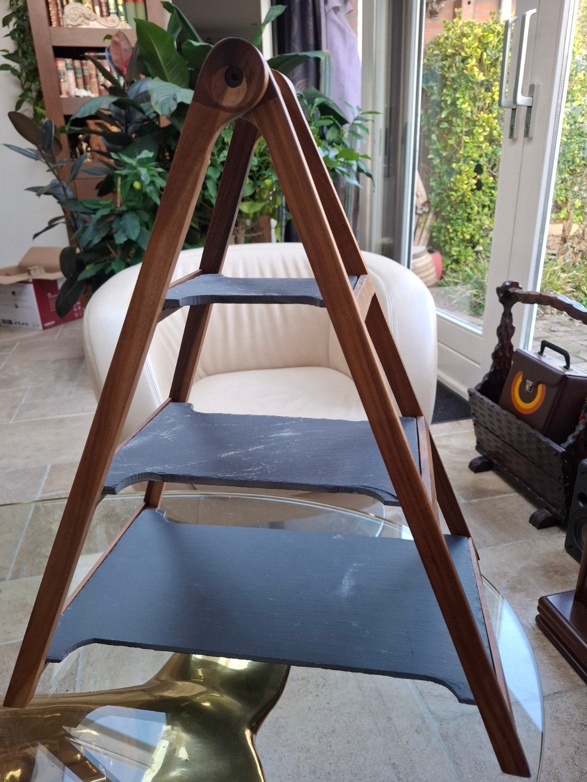Vintage Etagère met 3 Niveaus, Ophalen of Verzenden, Zo goed als nieuw