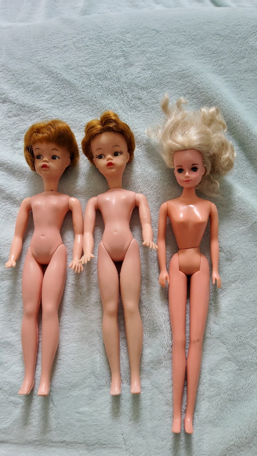 Vintage Barbie 2 rood harig Camay 1960 en blonde Tong doll, Verzamelen, Poppen, Ophalen of Verzenden, Zo goed als nieuw, Fashion Doll