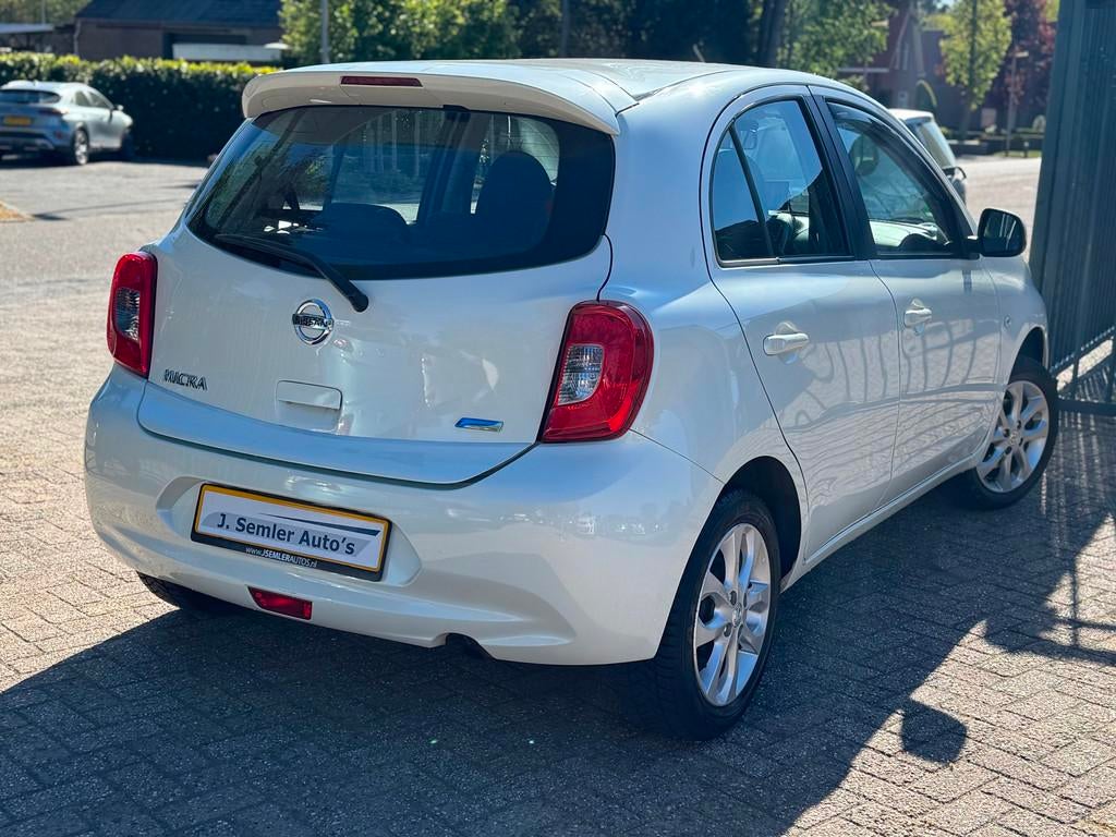 Nissan Micra 1.2 Tekna CLIMA CRUISE CTRL MF STUUR APPLE CARP, Voorwielaandrijving, Gebruikt, Wit, Handgeschakeld