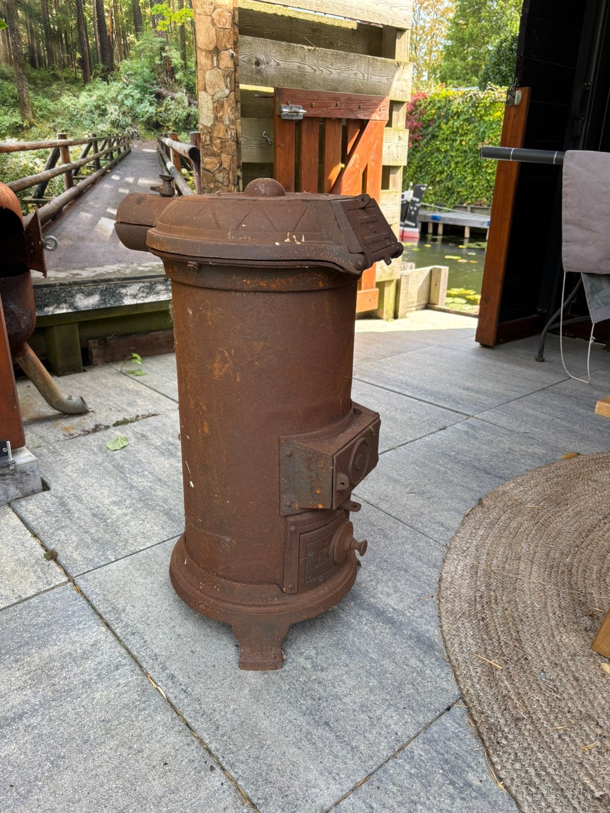 Kachel, Gebruikt, Overige brandstoffen, Ophalen of Verzenden, Vrijstaand
