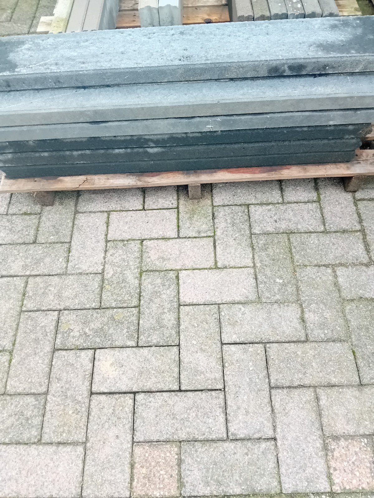 11 Nieuwe Antraciet Opsluitbandjes 5x15x100 cm, Ophalen, Overige typen, Nieuw, Minder dan 5 m²