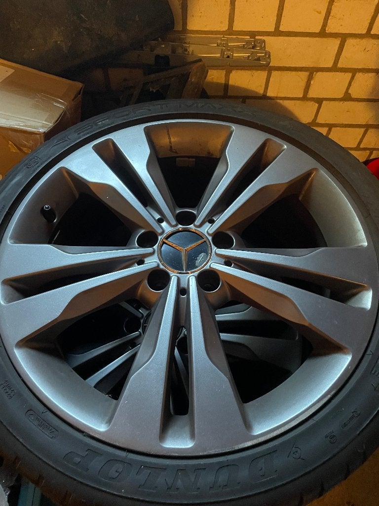 Mercedes Cla velgen met banden 18 inch, Auto-onderdelen, Ophalen, 18 inch, Gebruikt, Banden en Velgen