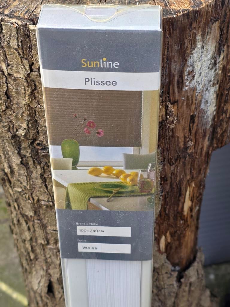 Plissee gordijn, 200 cm of meer, Wit, Nieuw, Plissee