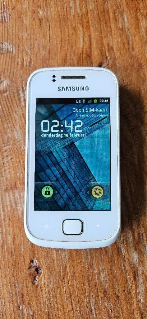 Samsung Galaxy Gio Wit GT-S5660 klassiek mobiel, Telecommunicatie, Gebruikt, Wit, Touchscreen, Ophalen of Verzenden