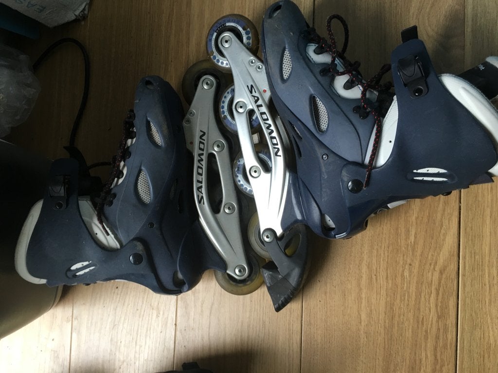 Skeelers Salomon maat 42, Sport en Fitness, Dames, Zo goed als nieuw, Inline skates 4 wielen, Salomon