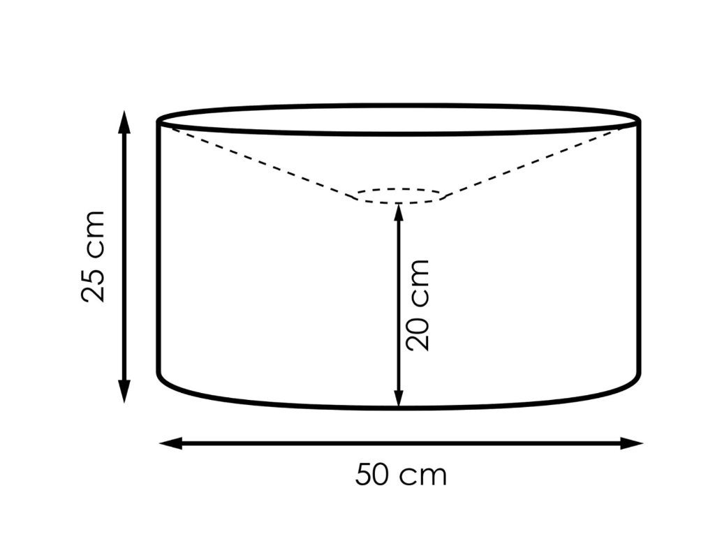 lampenkap home sweet home, Wit, Rond, 25 cm, Zo goed als nieuw