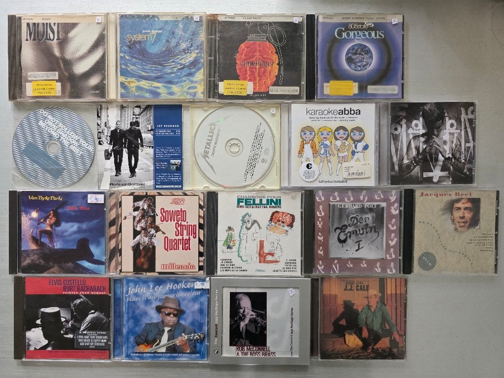 18 CD's Pakket diversen Justin Bieber, Metallica, J.J. Cale,, Ophalen of Verzenden, Gebruikt